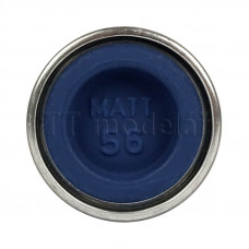 Barva emailová, matná modrá (blue mat), 14 ml, č. MATT 56, Revell 32156