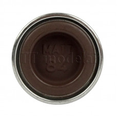 Barva emailová, matná koženě hnědá (leather brown mat), 14 ml, č. MATT 84, Revell 32184
