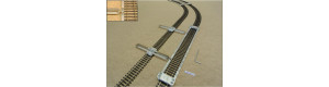 Šablona pro pokládání kolejí, rovná, pro koleje H0 PIKO flexi, délka 300 mm, H0, KaModel H0/P/L300/C1