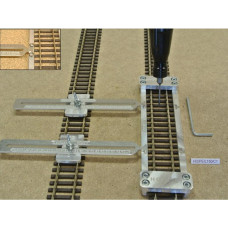 Šablona pro pokládání kolejí, rovná, pro koleje H0 PECO flexi, délka 150 mm, H0, KaModel H0/PE/L150/C1