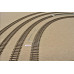 Šablona pro pokládání kolejí, oblouková, pro koleje H0 PECO flexi, poloměr 438 mm, 1 kus, H0, KaModel H0/PE/R438