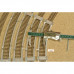 Set kolejových šablon obloukových pro flexikoleje Kuehn/Roco, R 321 až 453,27 mm, 4 kusy, TT, KaModel TT/K/SET