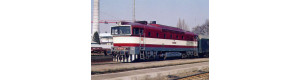 Pohlednice, motorová lokomotiva 750.264 v Č. Lípě - březen 1995, Corona CPV027