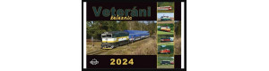 Kalendář nástěnný 2024, A3, "Veteráni železnic", Richard Piroutka, Corona