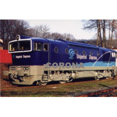 Pohlednice, motorová lokomotiva 753.721 v barvách Unipetrolu - březen 2007, Corona CPV006